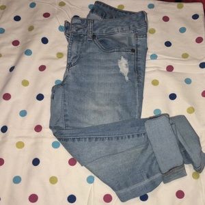 short legged jeans